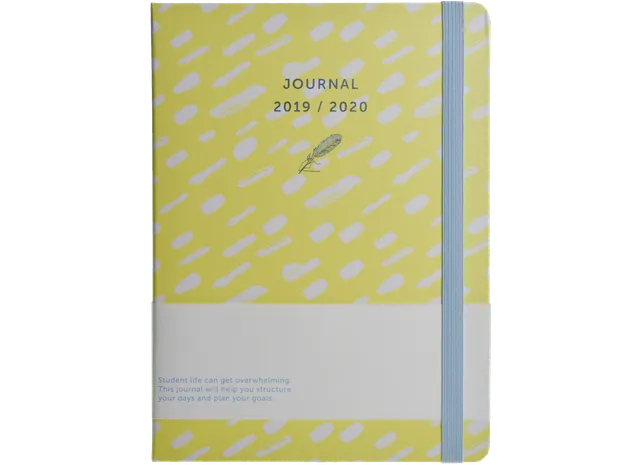 a-journal-school-diary-schulkalender-brush-yellow image 1