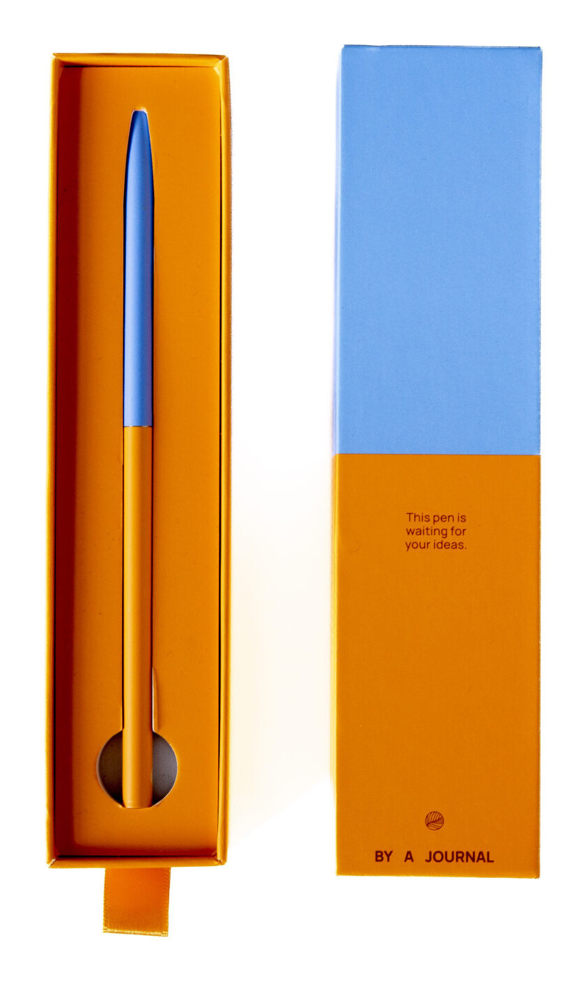a-journal-lifestyle-pen-kugelschreiber-orange-blue image 1