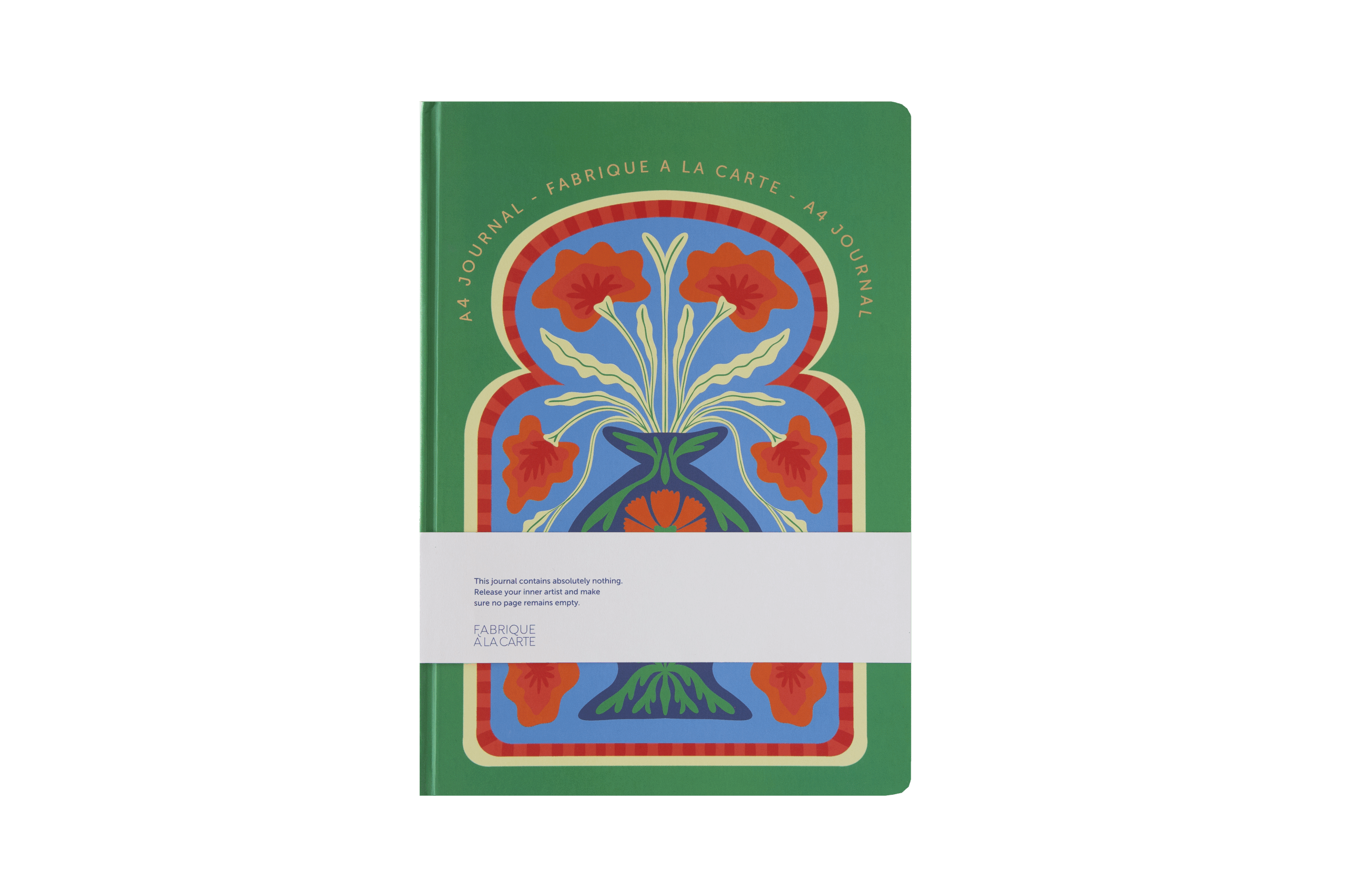a-journal-fabrique-sketchbook-a4-skizzenbuch-flower-blumen image 1