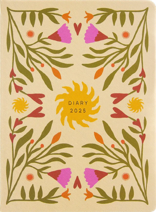 a-journal-fabrique-diary-2025-tagebuch-sonne-gelb image 1