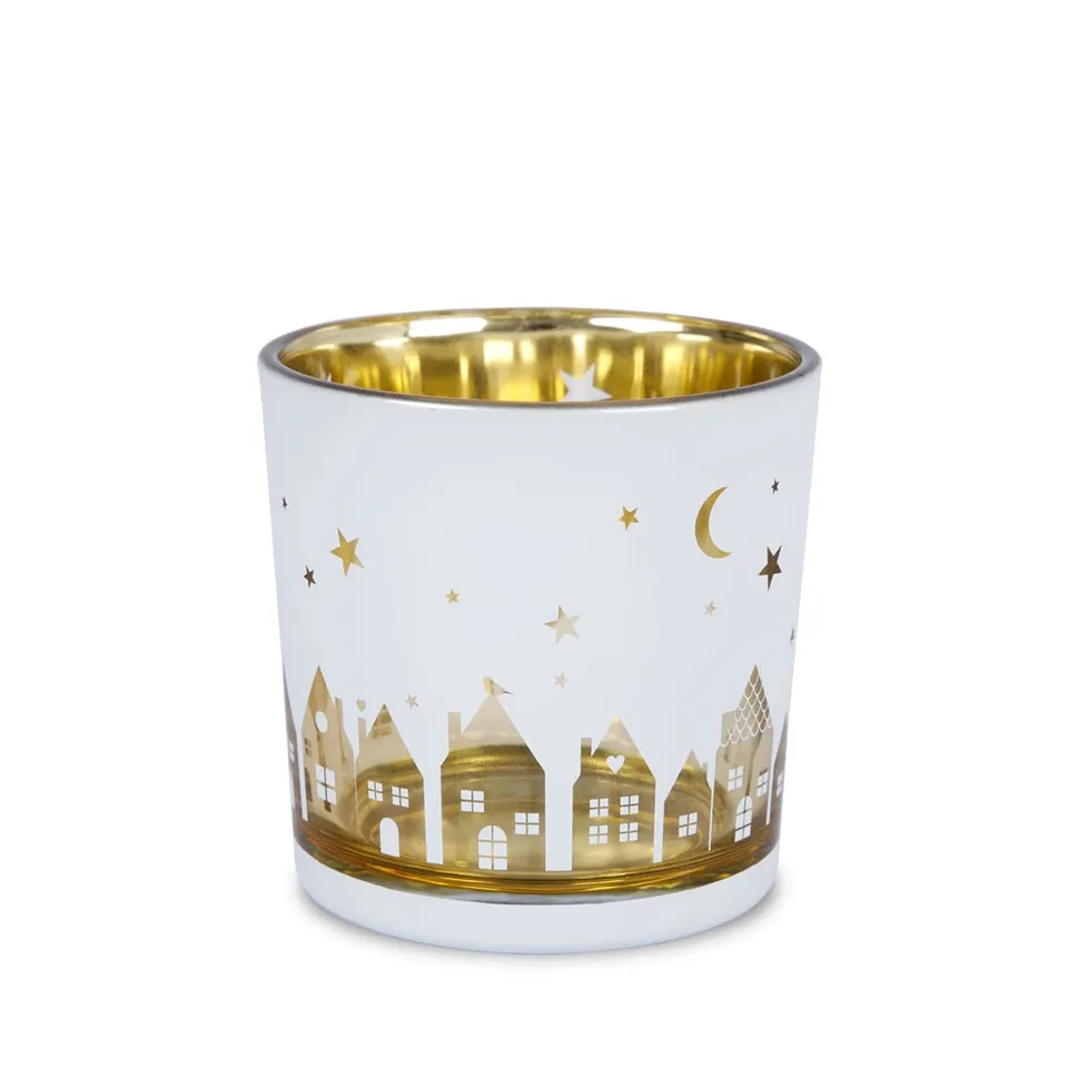 m-ller-weihnachten-kerzenglas-wintertown-10-cm image 1