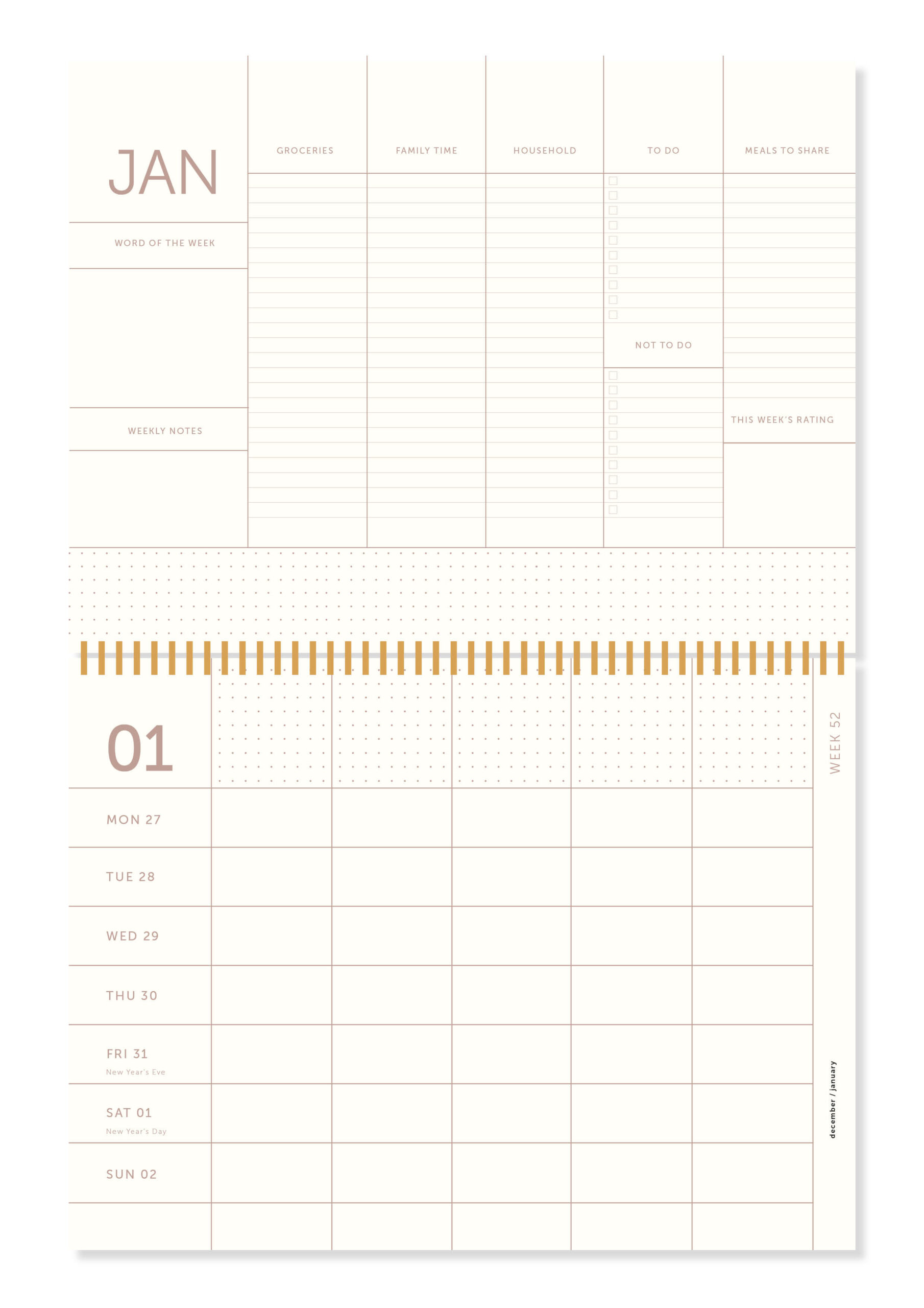 a-journal-family-planner-2023-sand-familienkalender image 1