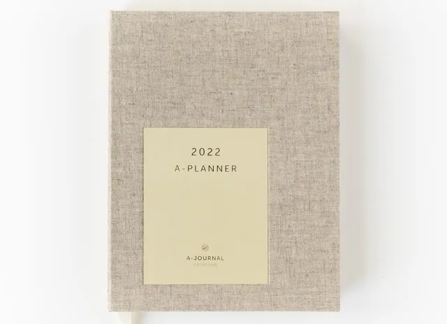 a-journal-a-planner-diary-2022-kalender-linen image 1