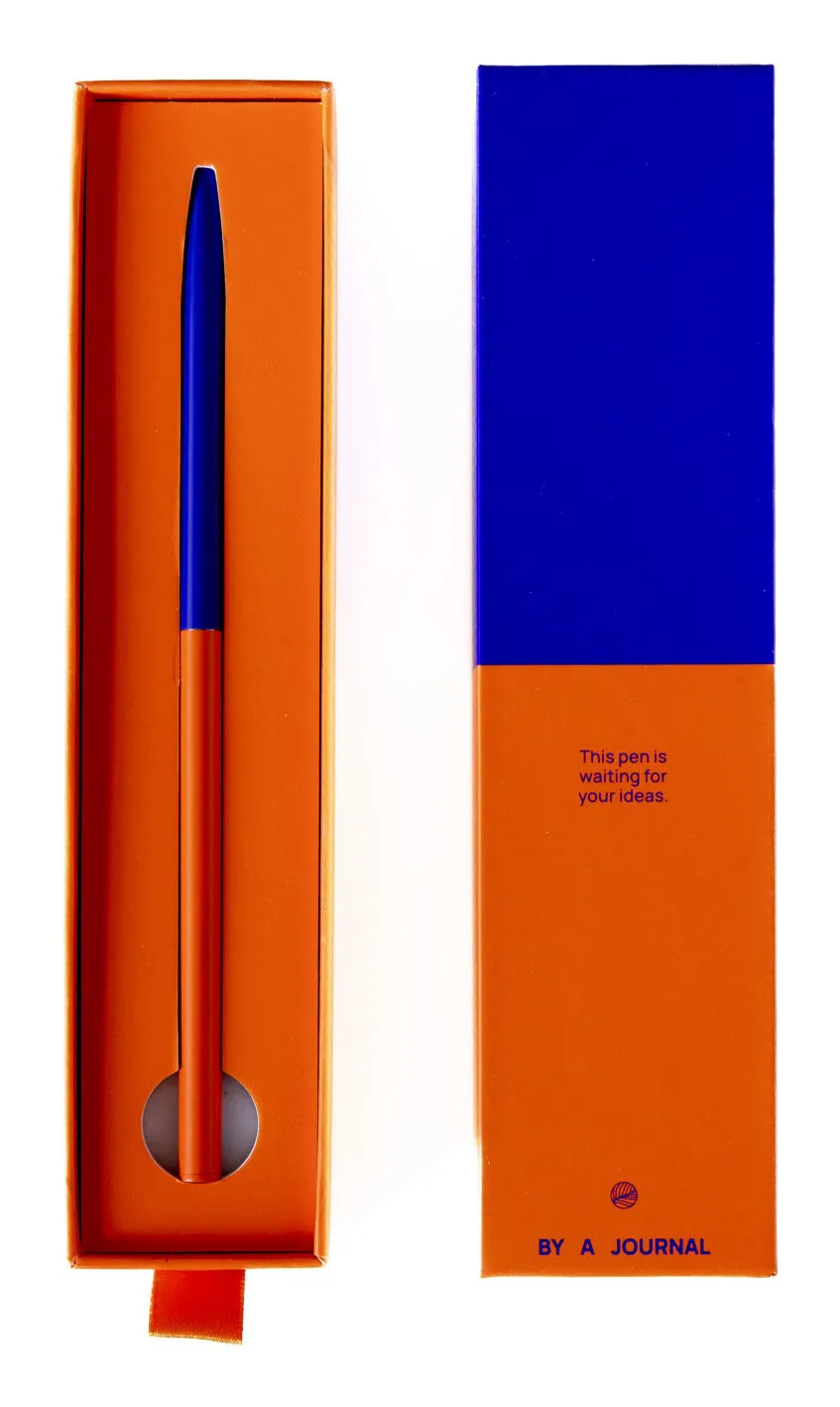 a-journal-lifestyle-pen-kugelschreiber-rot-blau-zweifarbig image 1