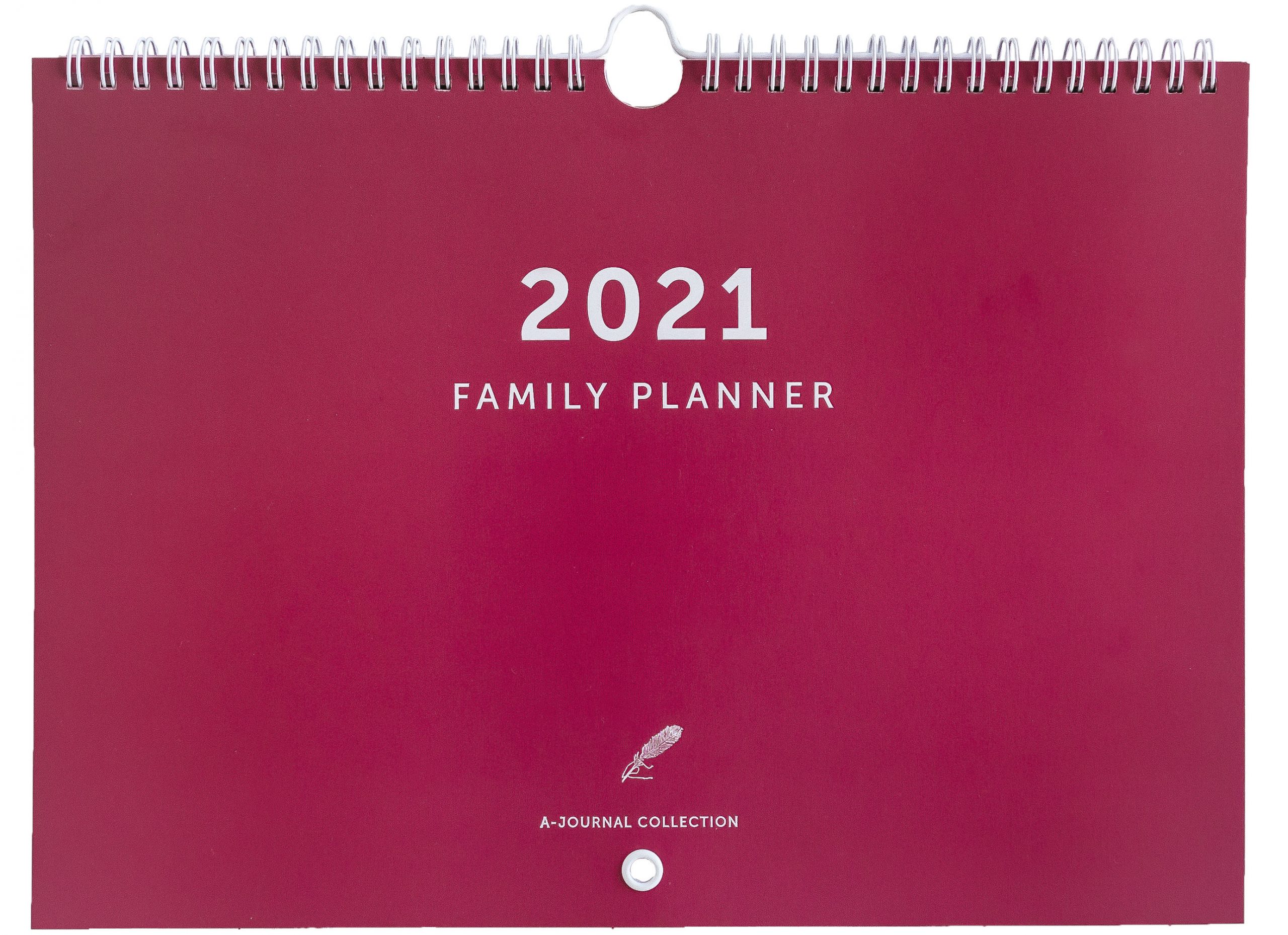 a-journal-family-planner-2021-familienplaner-coral-red image 1