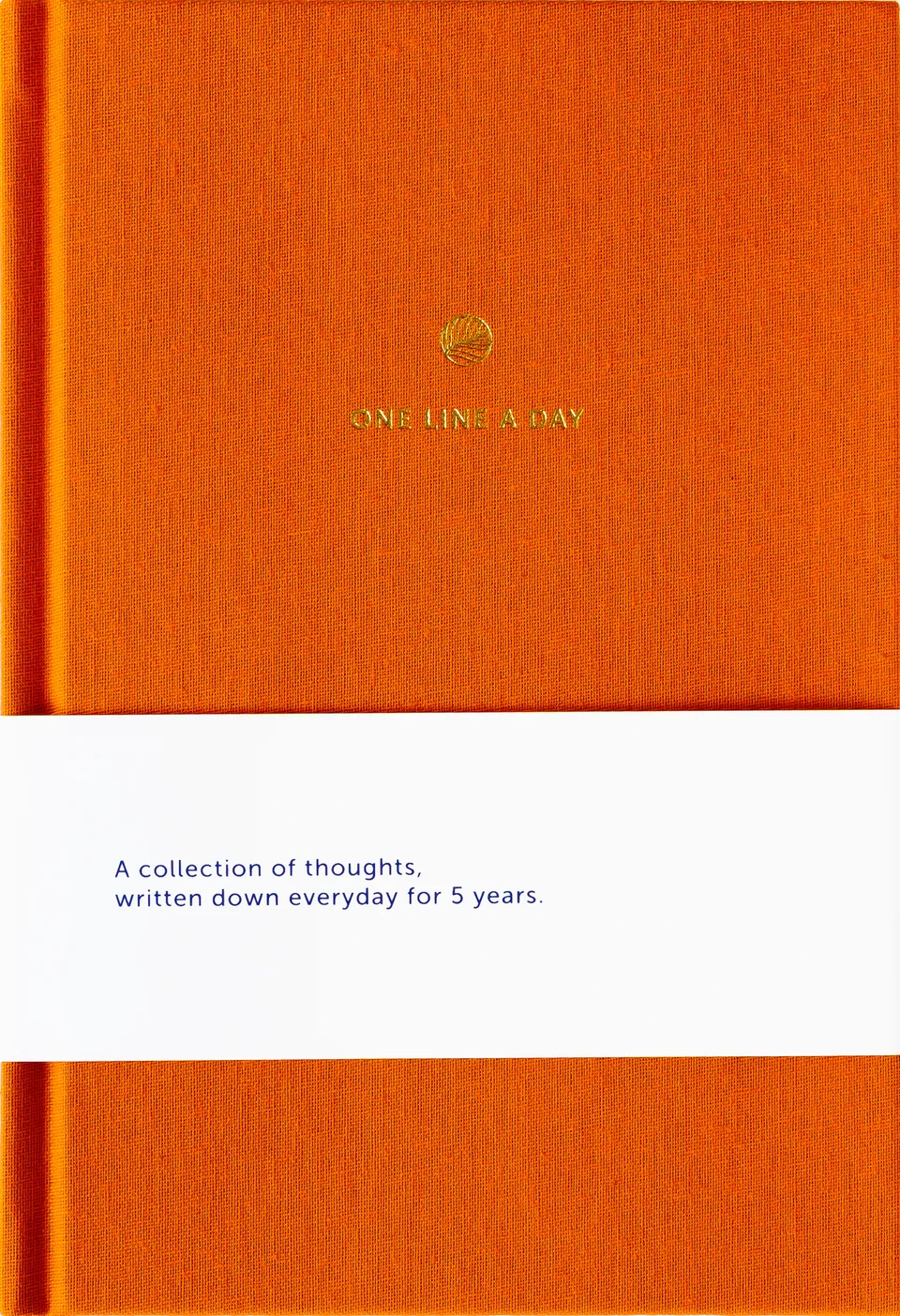 a-journal-one-line-a-day-tagebuch-orange image 1