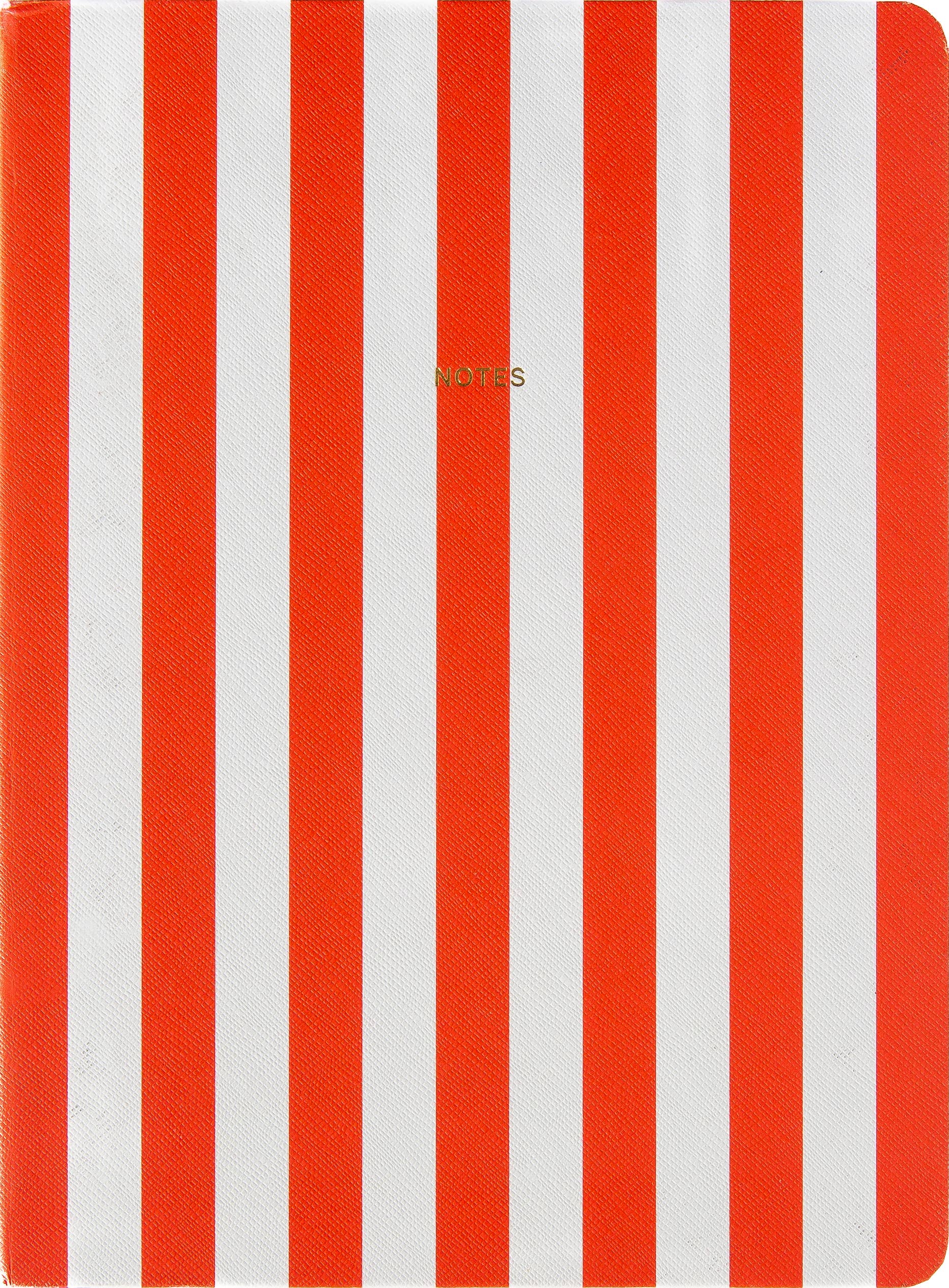 a-journal-fabrique-notizbuch-stripes-orange-liniert image 1