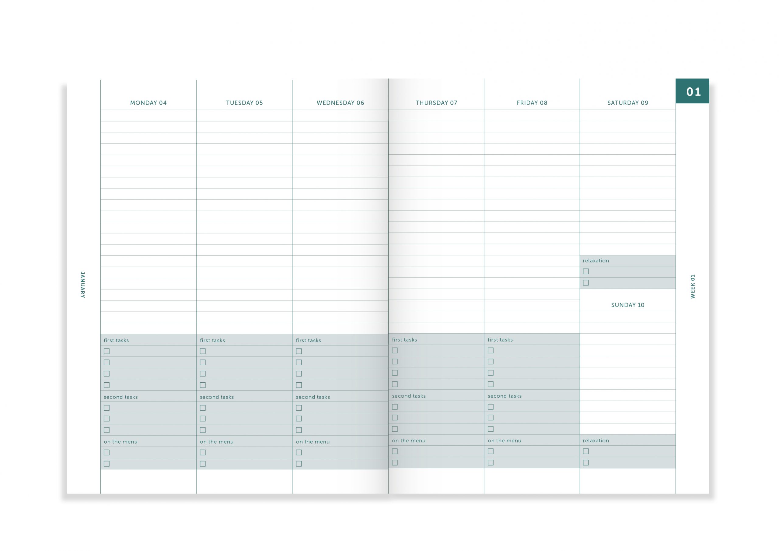 a-journal-a-planner-2021-terminkalender-linen-leinen image 2