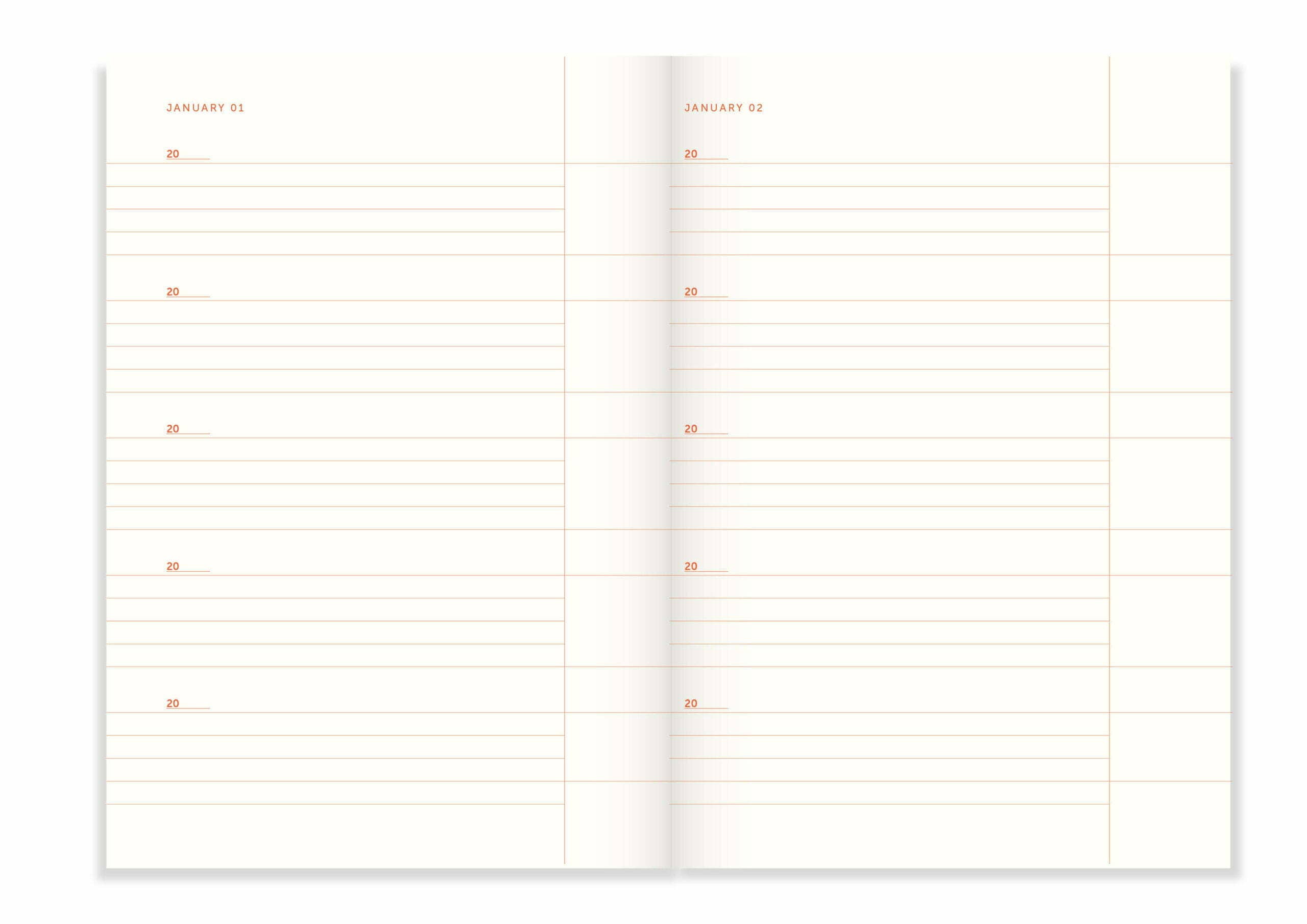 a-journal-one-line-a-day-flow-mint-5-jahres-tagebuch image 2