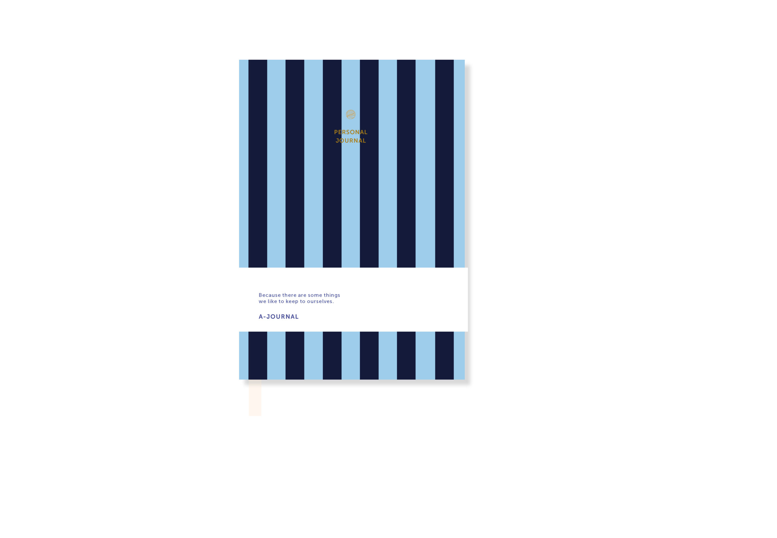 a-journal-special-journals-personal-journal-tagebuch-streifen-blau image 1