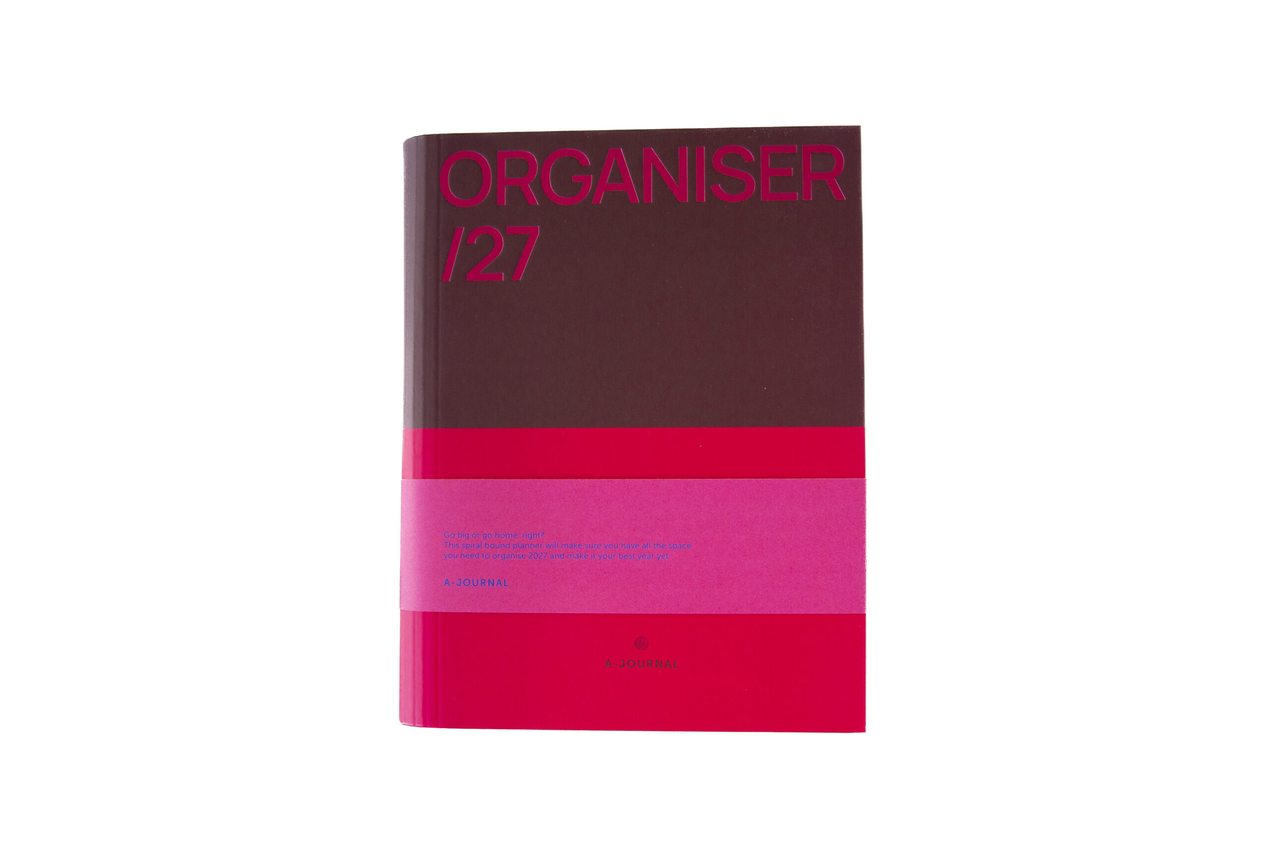 a-journal-diary-spiral-organiser-2027-bordeaux-pink image 5
