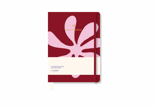 a-journal-bullet-journal-abstract-pink-notizbuch image 1