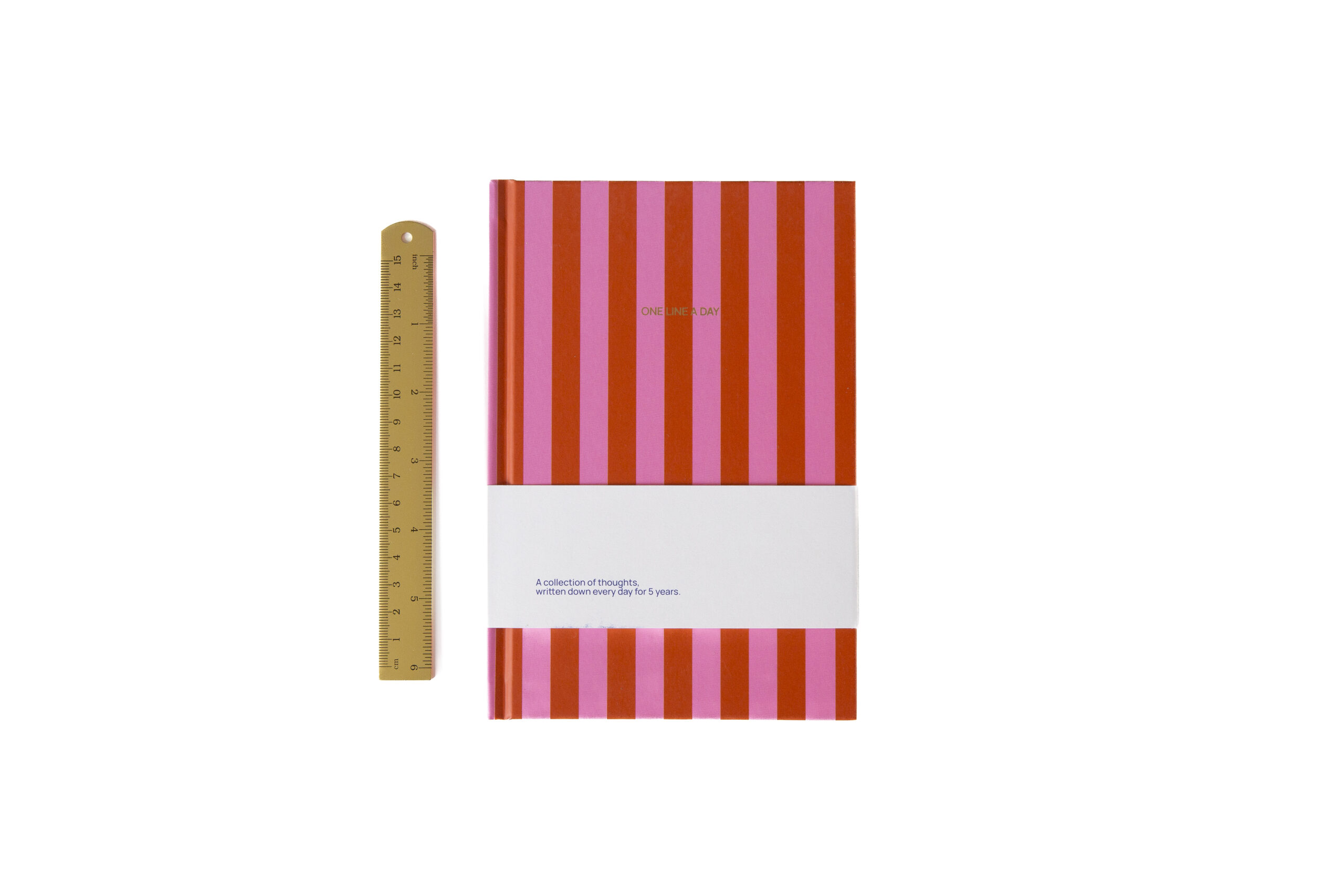 a-journal-one-line-a-day-tagebuch-stripes-pink-red image 3