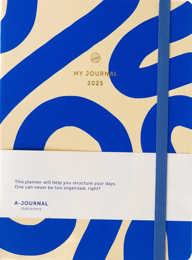 a-journal-my-journal-diary-2025-kalender-flow-blue image 1