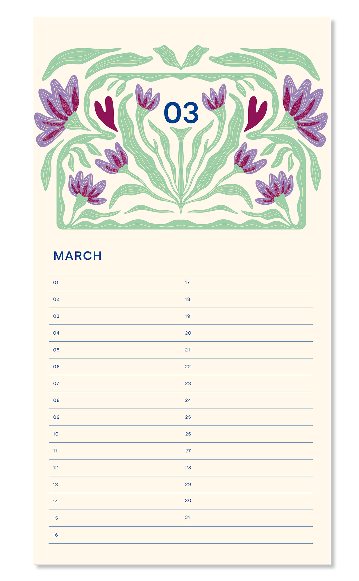 a-journal-fabrique-geburtstagskalender-poppy-ewiger-kalender image 5