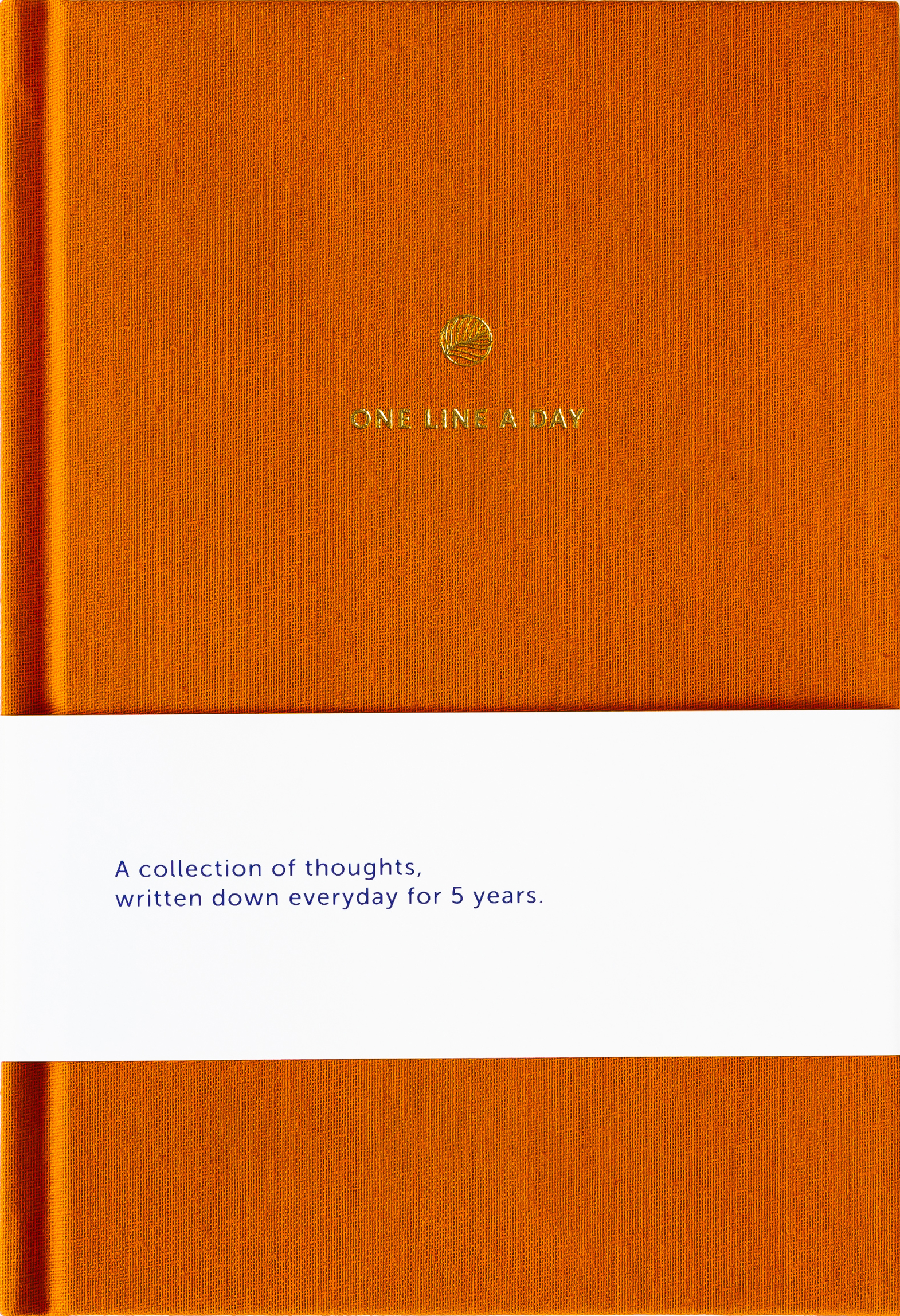 a-journal-one-line-a-day-tagebuch-orange image 1