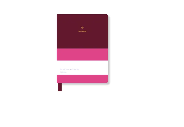 a-journal-a6-notebook-notizbuch-pink-bordeaux image 1