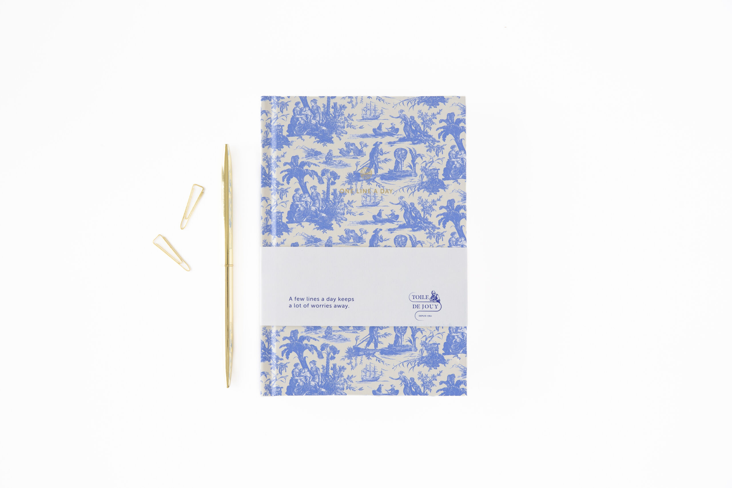 a-journal-one-line-a-day-toile-de-jouy-tagebuch-blau-5-jahre image 3