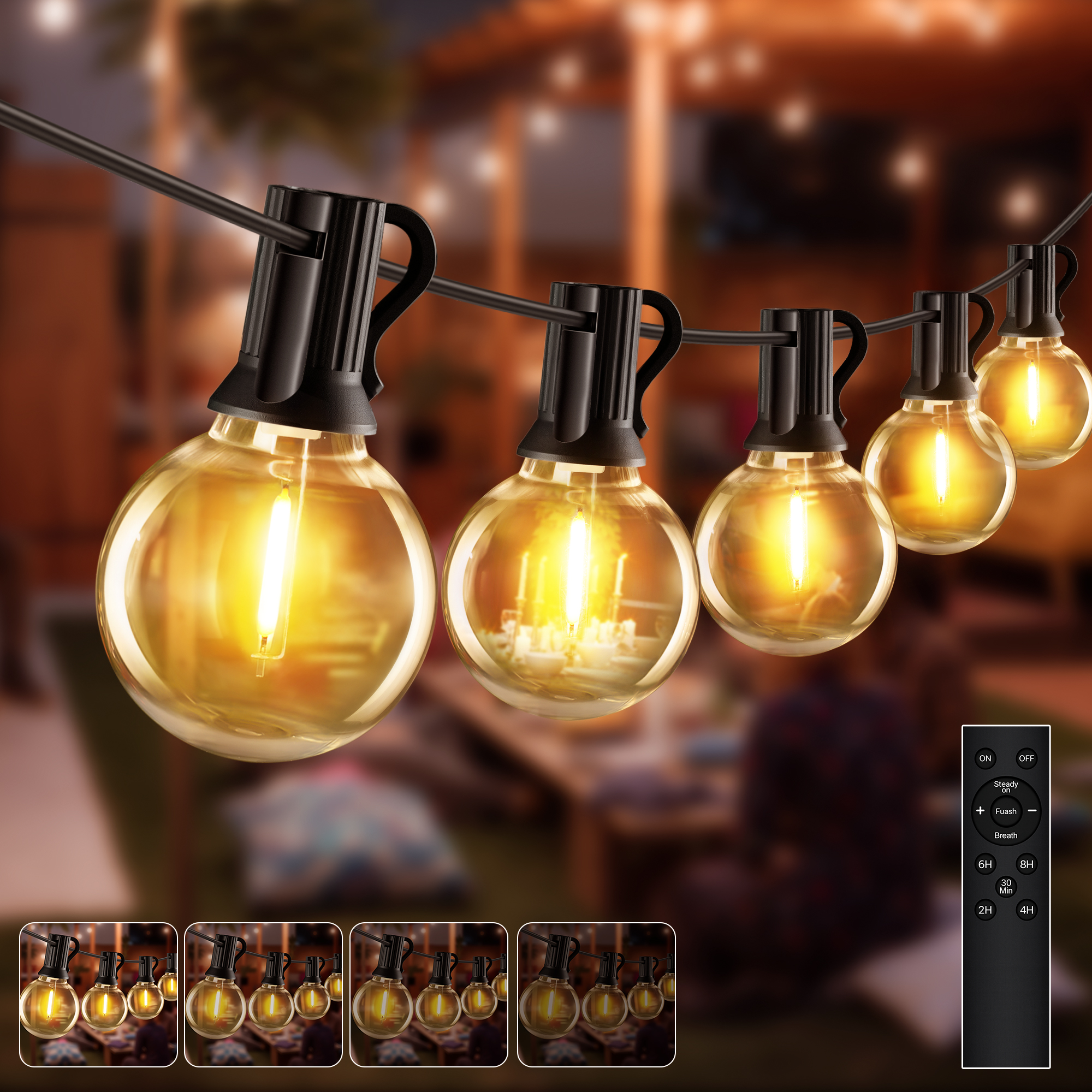 heipard-hp-ol-25-garten-lichterkette-warmwei-25-2-birnen image 1
