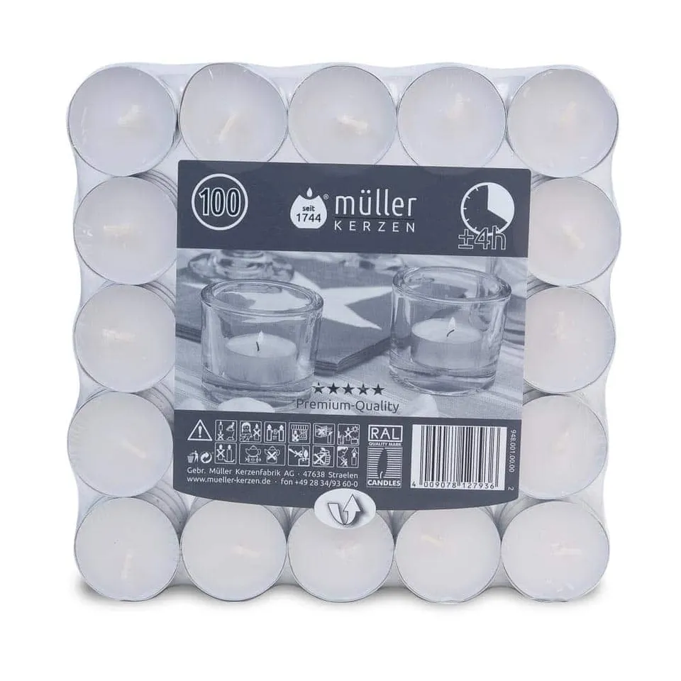 m-ller-kerzen-qualit-ts-teelichte-100er-flatpack-4h image 1