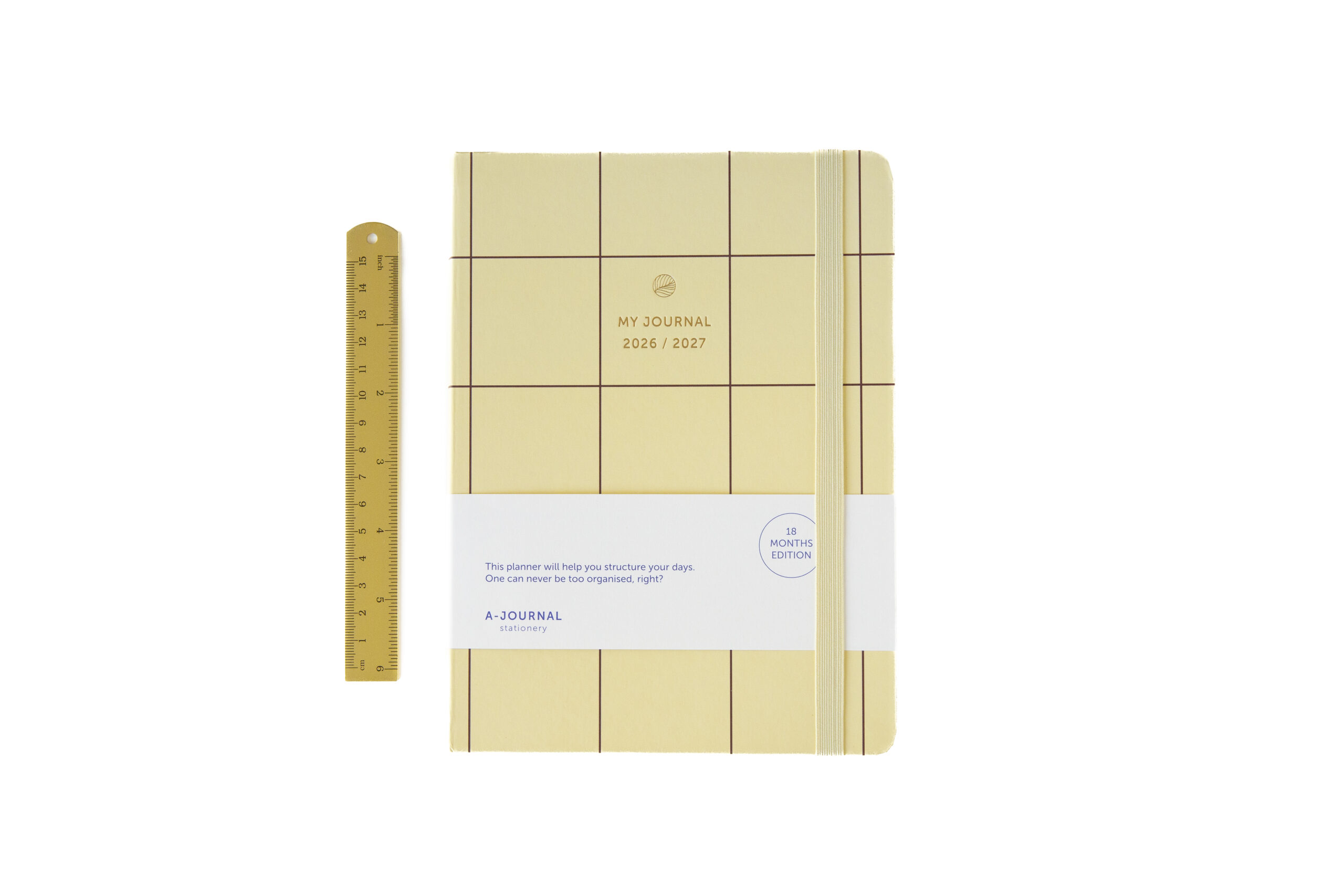 a-journal-my-journal-18-monate-diary-2026-2027-vanille-kariert image 5