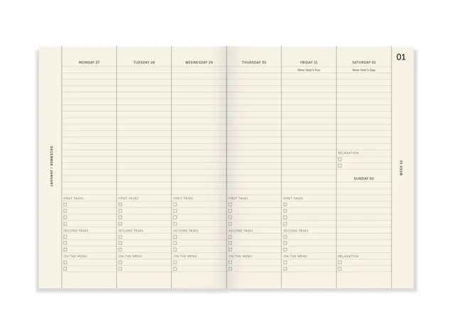 a-journal-a-planner-diary-2023-terminkalender-leinen image 1