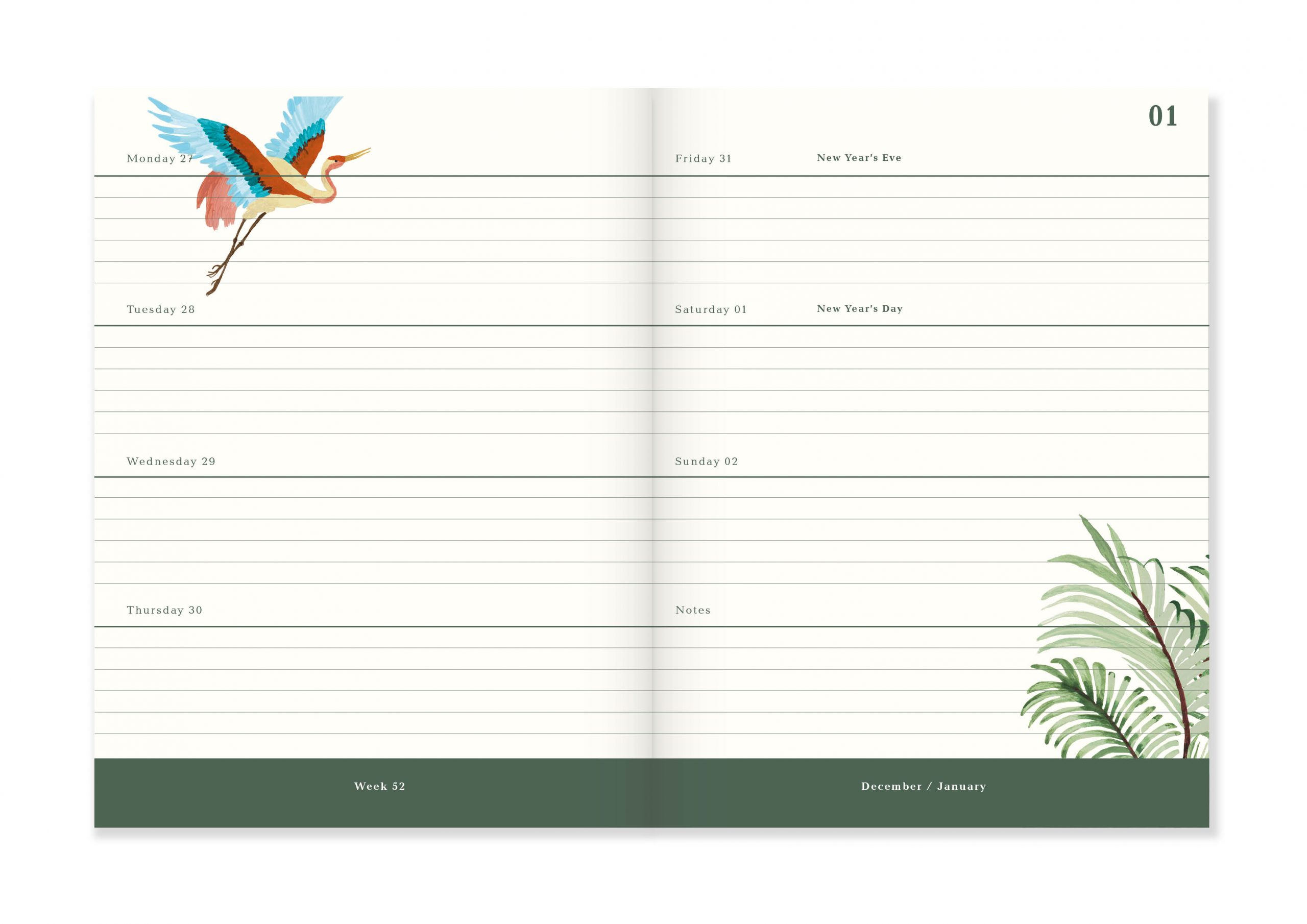 a-journal-ink-diary-2022-tagebuch-blau image 2