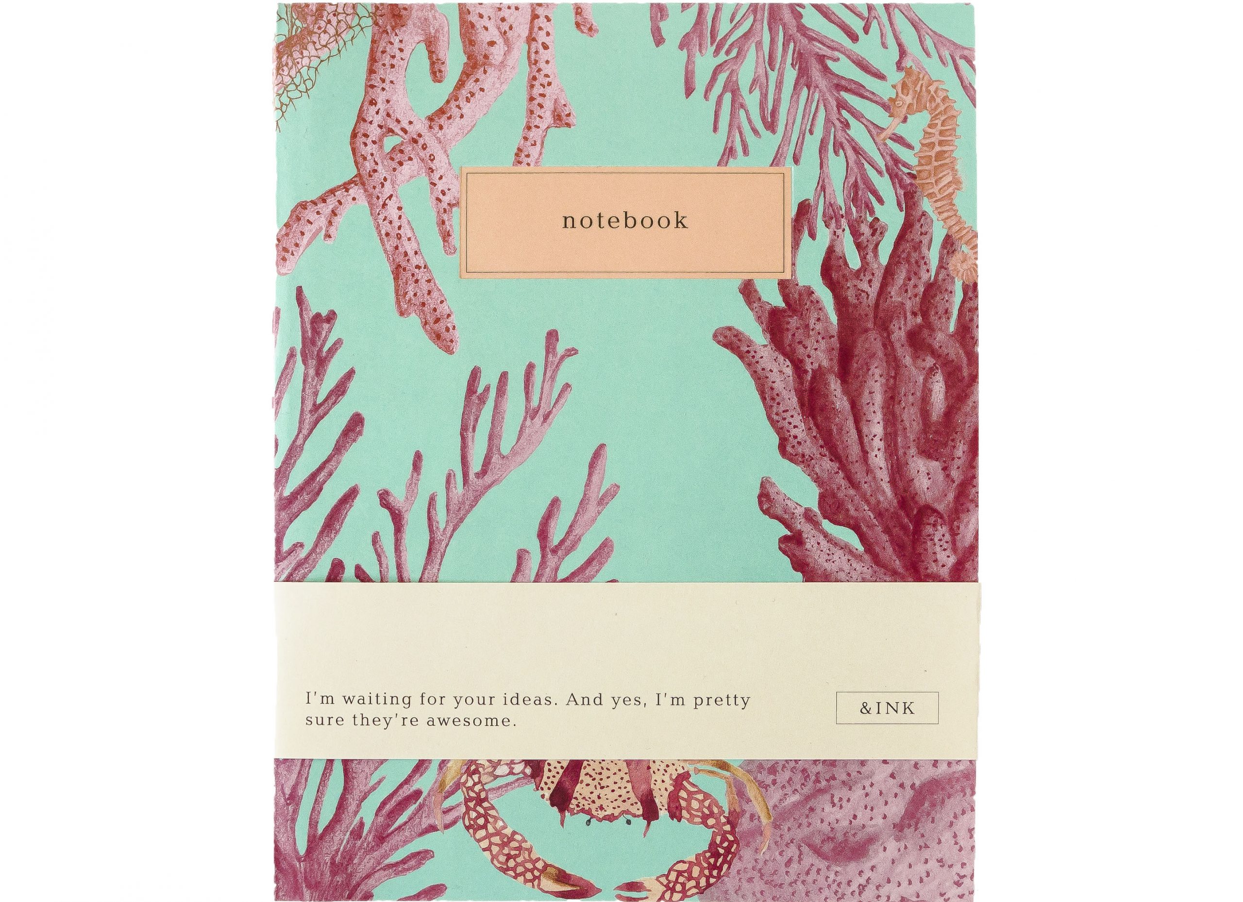 a-journal-ink-notebook-notizbuch-aqua-liniert image 1