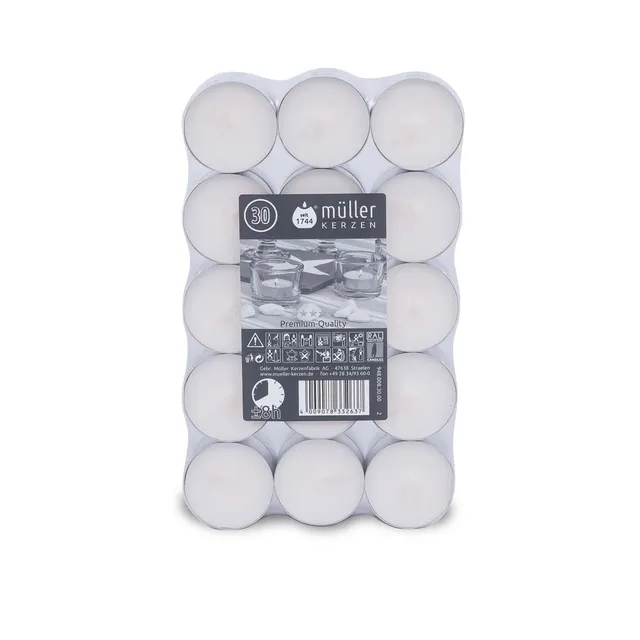 m-ller-kerzen-8h-lichte-30er-flatpack-ral-teelichte image 1