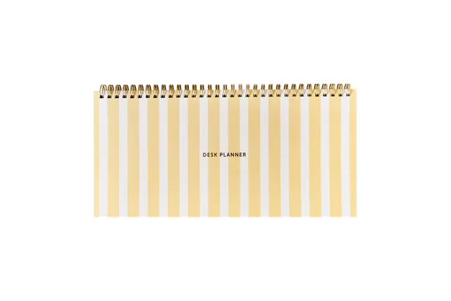 a-journal-fabrique-deskplanner-stripes-yellow-planer image 1