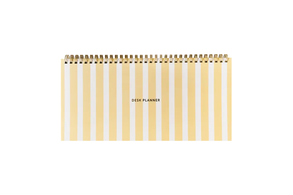a-journal-fabrique-deskplanner-stripes-yellow-planer image 1