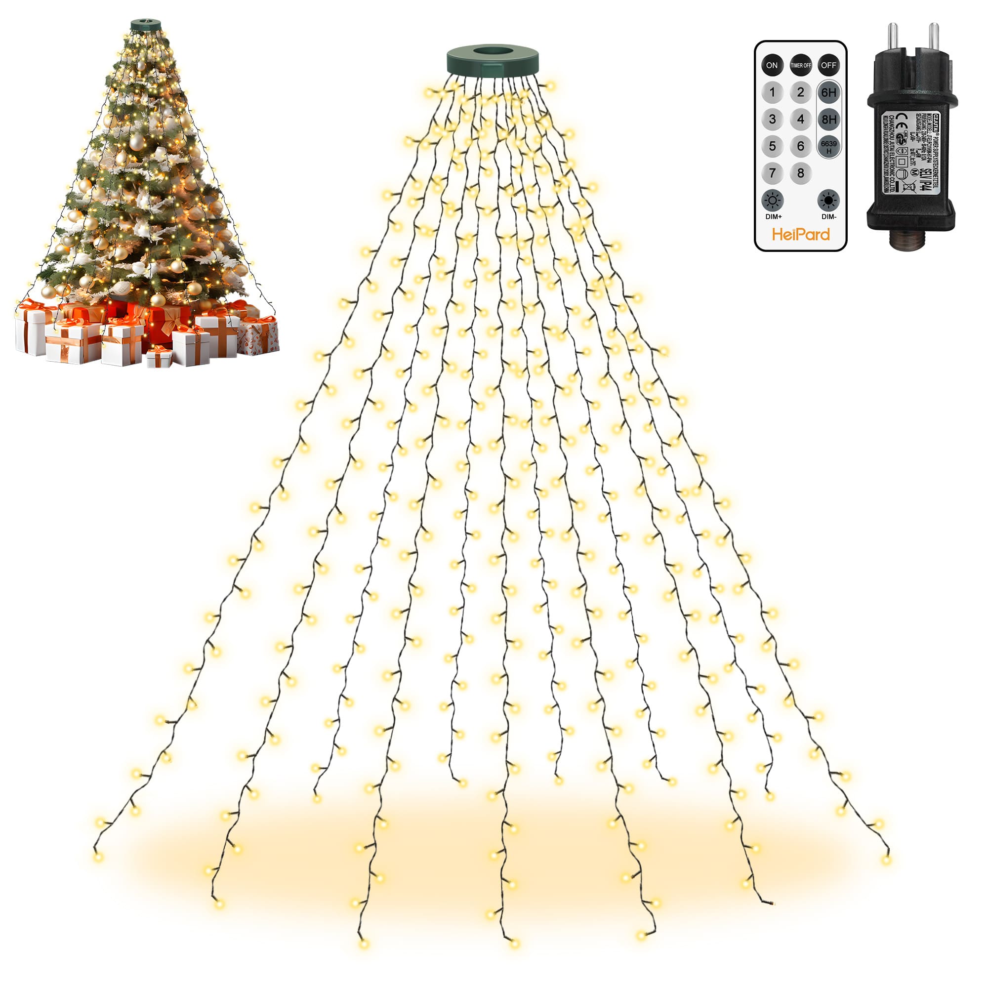 heipard-hp-ctl-180-weihnachts-led-lichterkette-1-5m-warmwei image 1