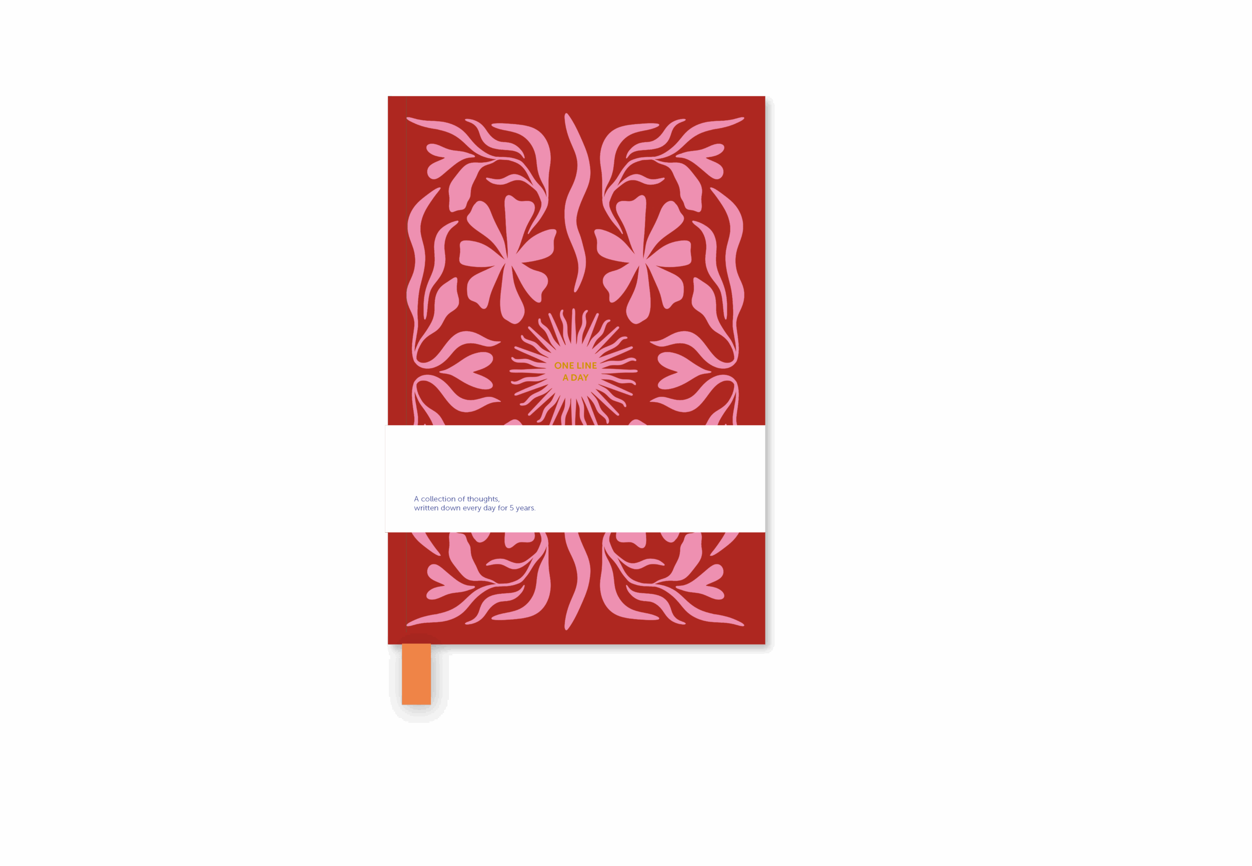a-journal-one-line-a-day-tagebuch-sun-flow-pink image 1