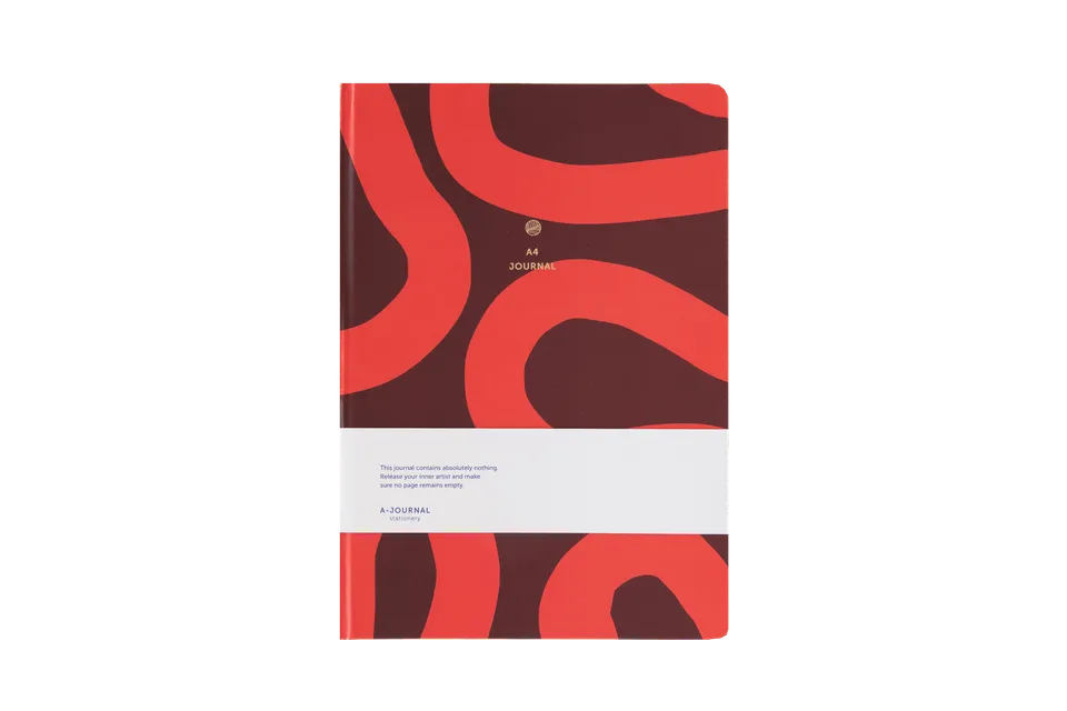a-journal-notebooks-sketchbook-a4-flow-coral-skizzenbuch-blanko image 1