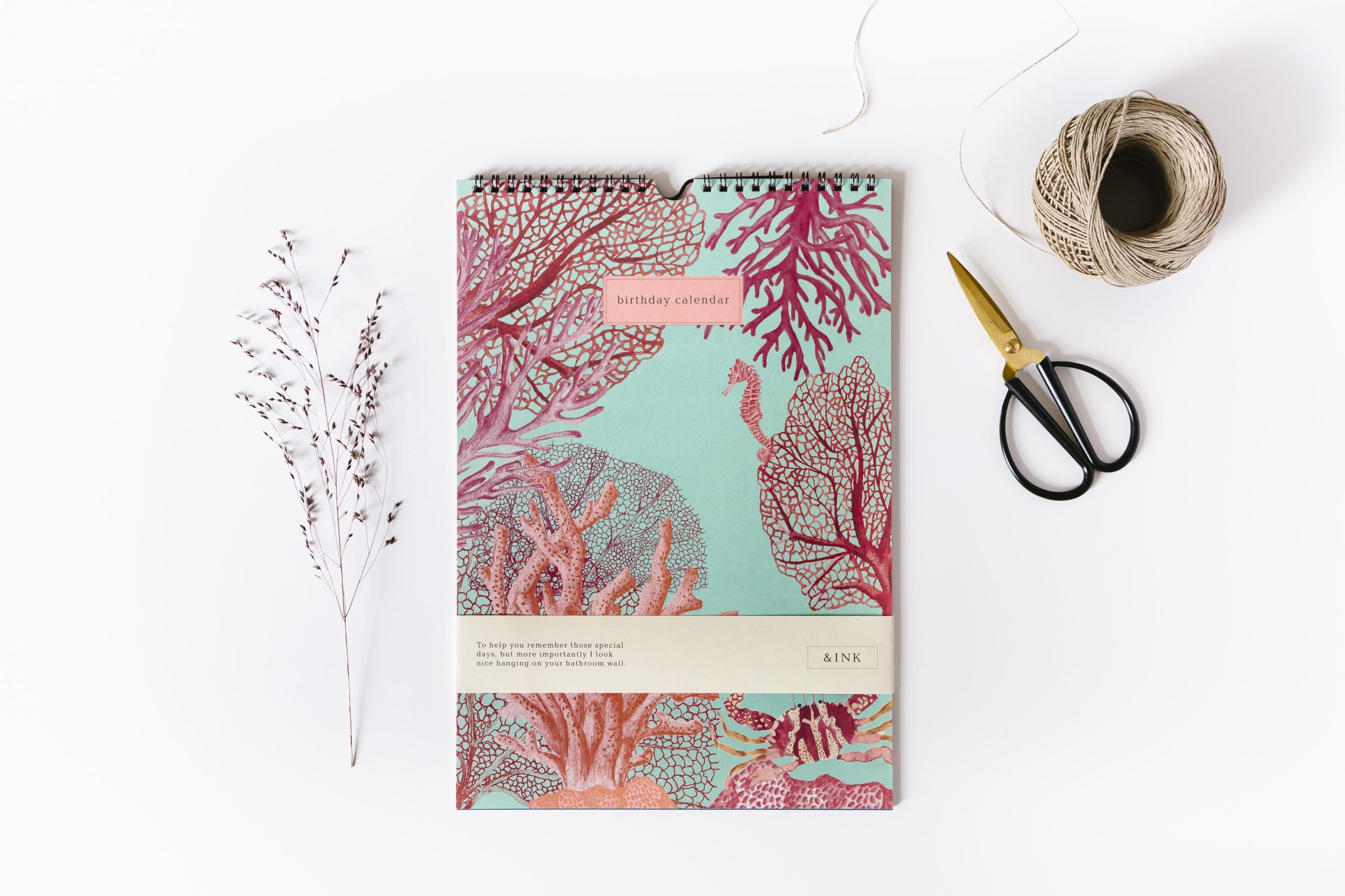 a-journal-ink-birthday-calender-aqua-geburtstagskalender-ohne-jahr image 3