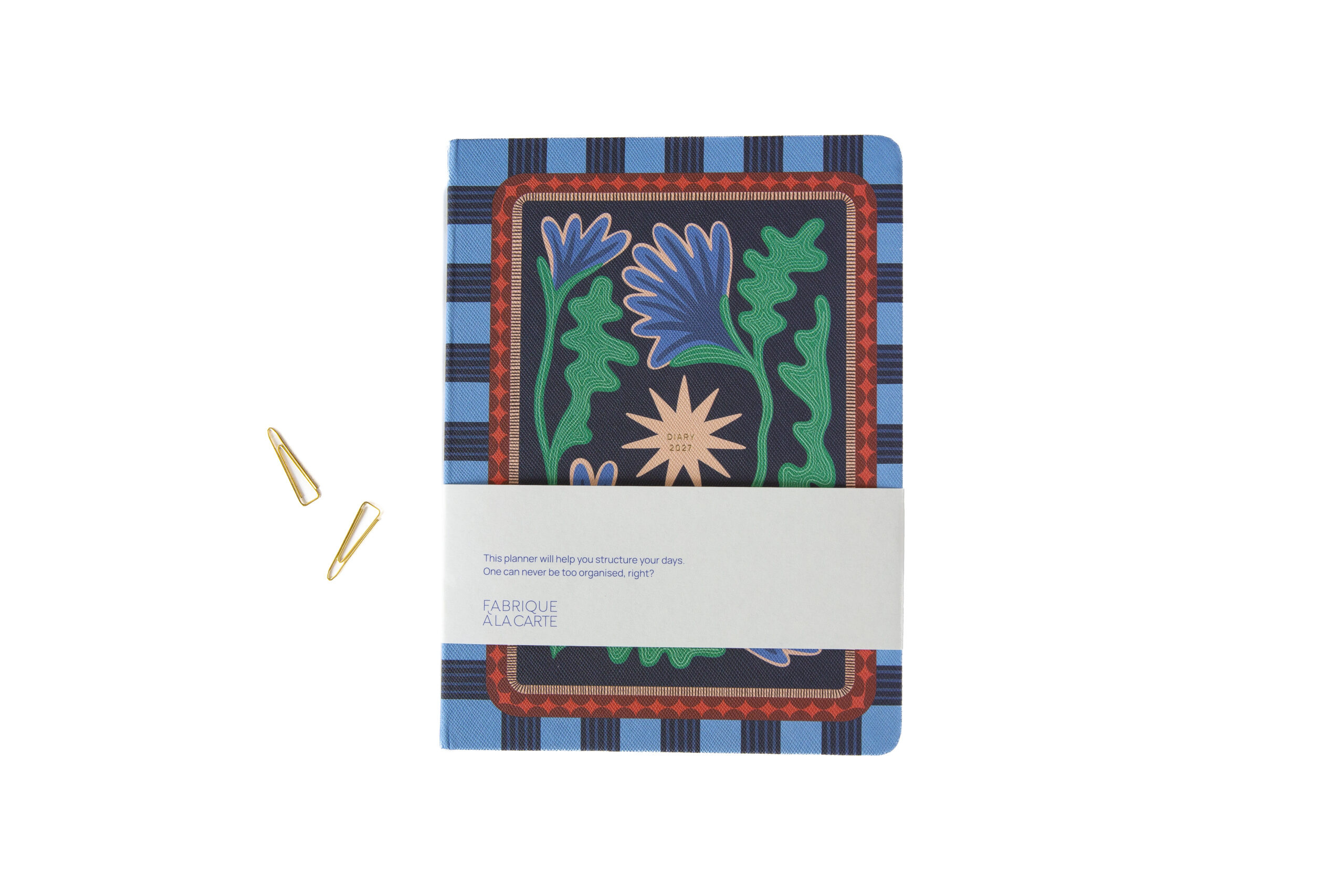 a-journal-fabrique-diary-2027-tagebuch-flowers-blue image 4