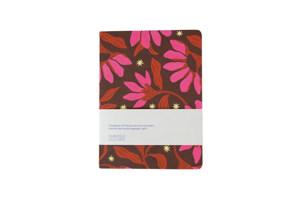 a-journal-fabrique-diary-2027-kalender-flowers-pink image 1