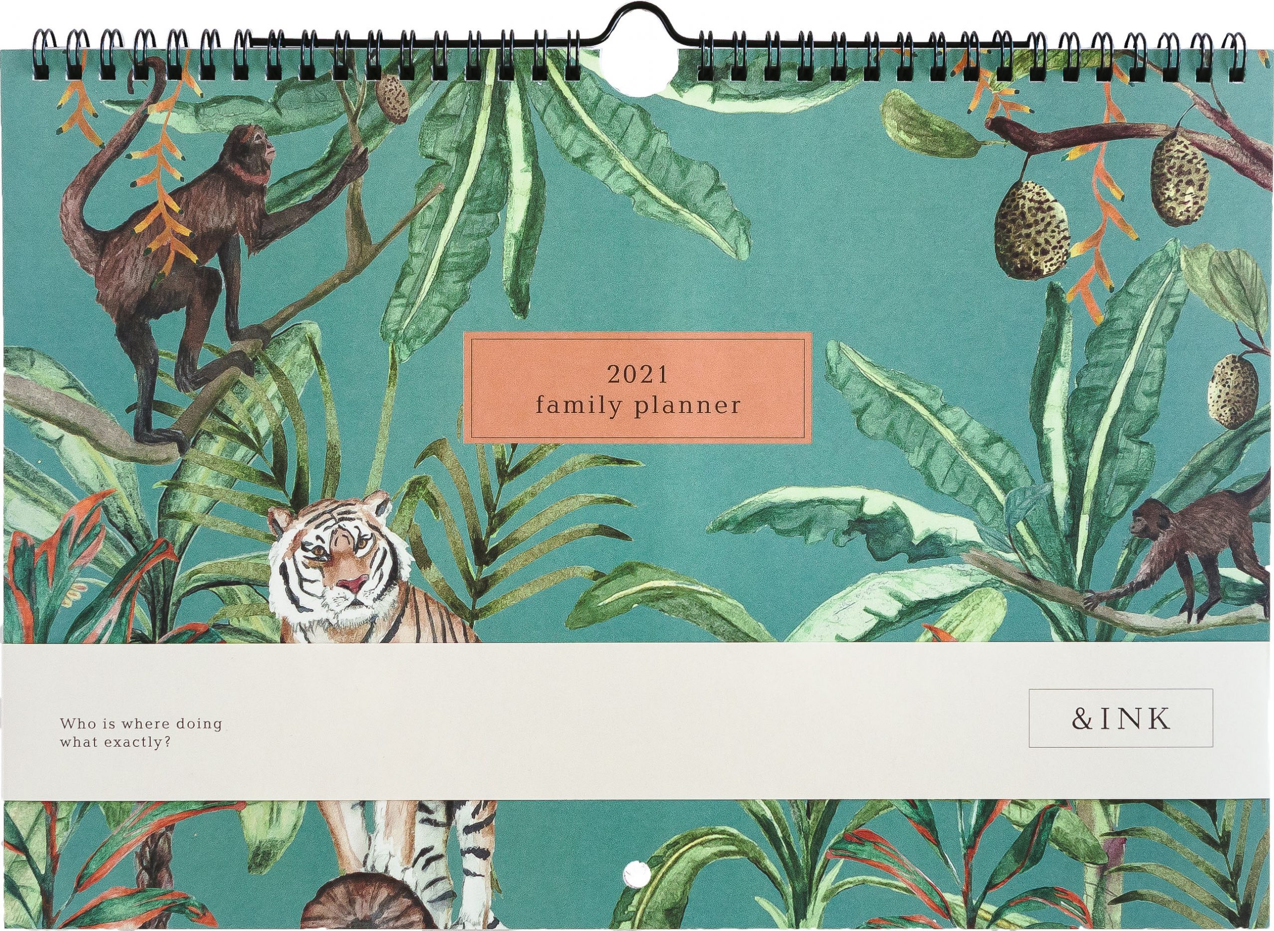 a-journal-ink-family-planner-familienkalender-gr-n-2021 image 1