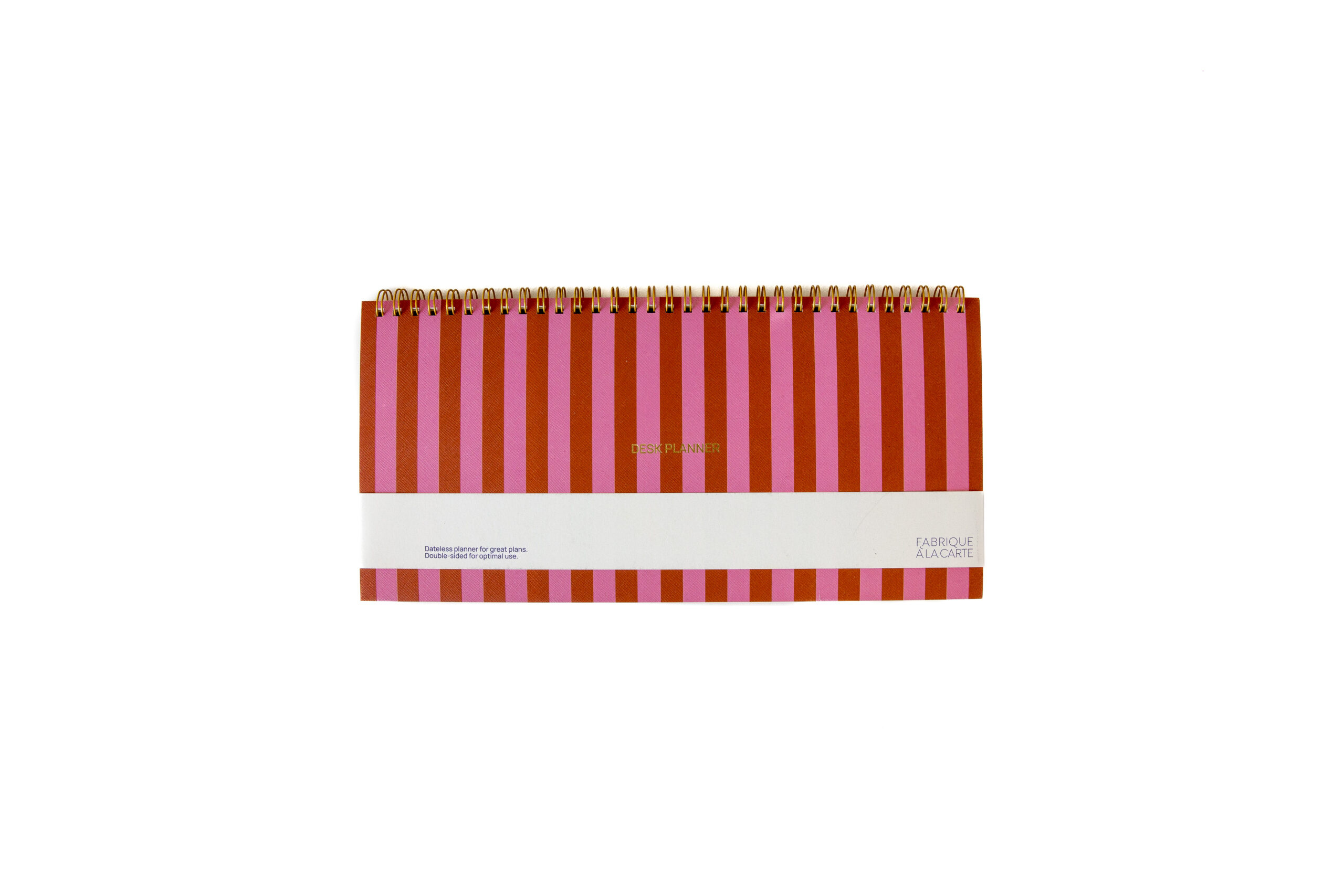 a-journal-fabrique-deskplanner-stripes-pink-red image 1