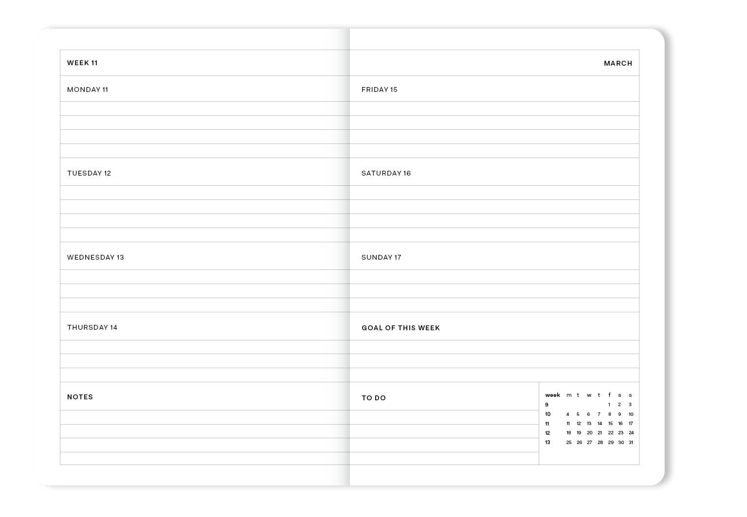 a-journal-fabrique-diary-2024-flowers-tagebuch-wochenkalender image 2