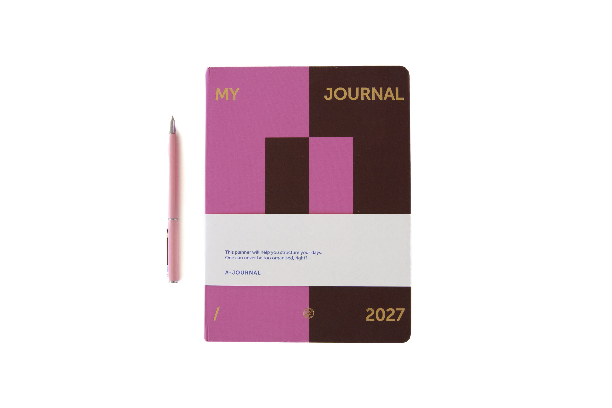 a-journal-my-journal-diary-2027-modernist-pink-bordeaux-kalender image 4