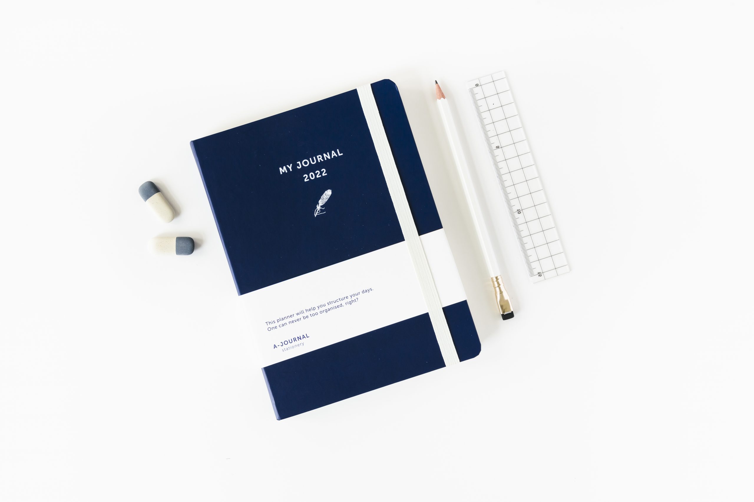 a-journal-my-journal-diary-2022-terminkalender-dunkelblau image 2