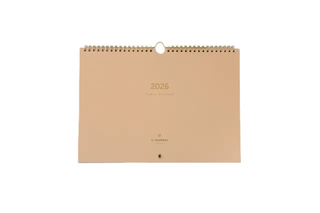 a-journal-family-planner-2026-familienkalender-beige image 1