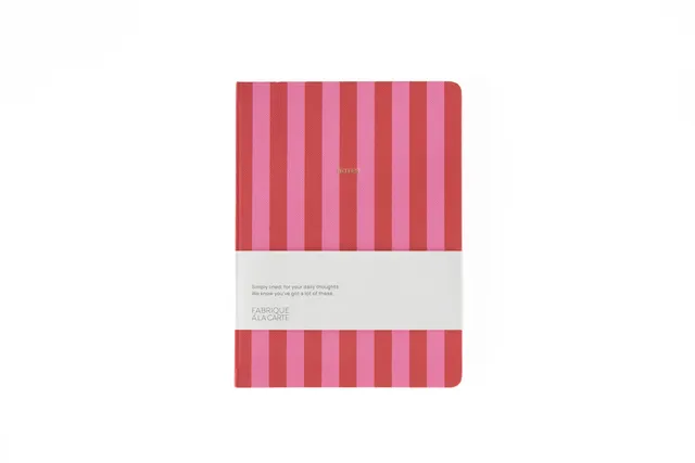 a-journal-fabrique-notebook-notizbuch-stripes-pink image 1