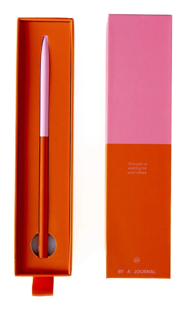 a-journal-pen-kugelschreiber-pink-red image 1