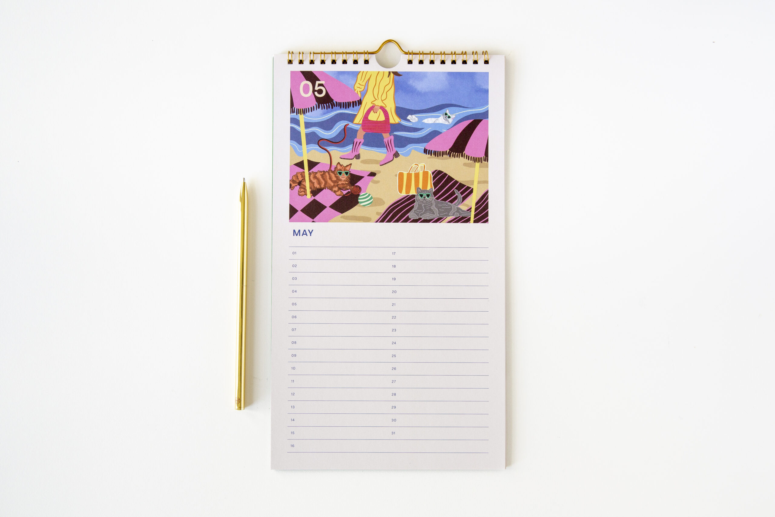a-journal-fabrique-geburtstagskalender-katzen-ewiger-kalender image 3