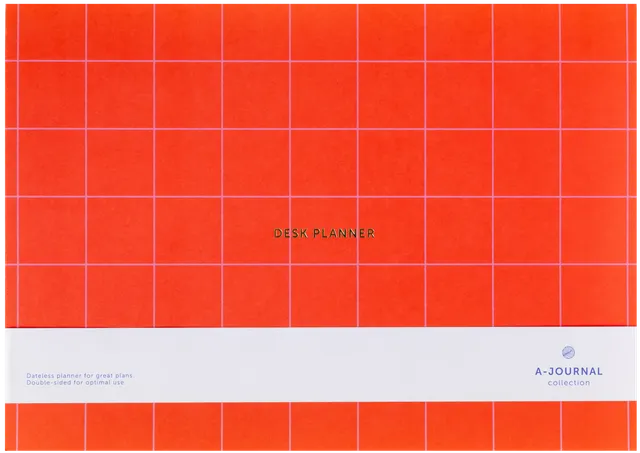a-journal-deskplanner-tischkalender-rot-wochenplaner image 1