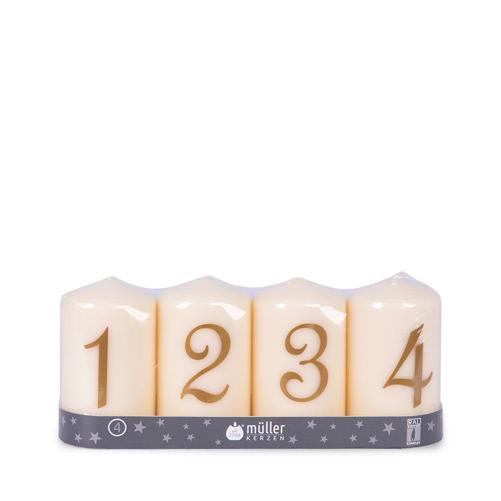 m-ller-kerzen-weihnachten-adventkerzenset-100-57-mm-4er-set image 1