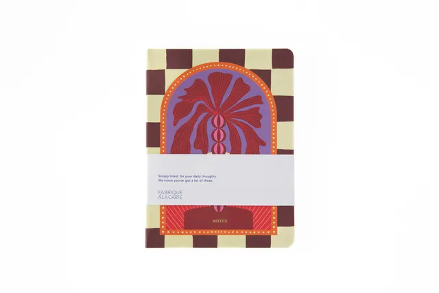 a-journal-fabrique-notebook-checkered-palm-notizbuch-kariert image 1