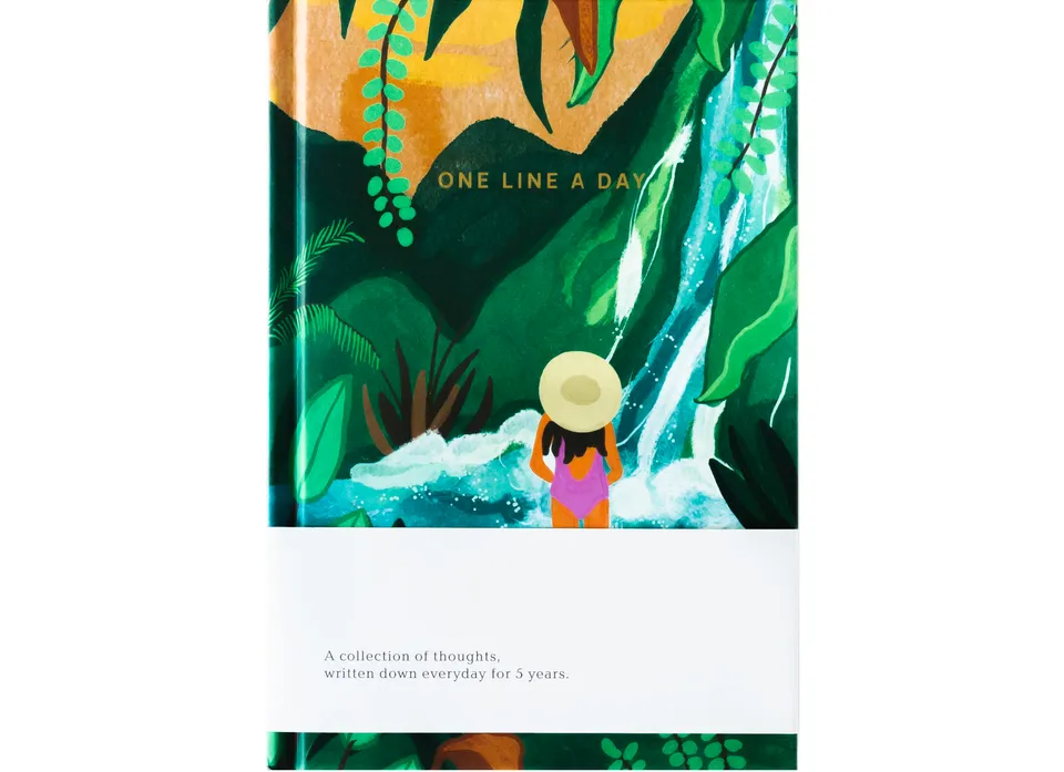 a-journal-one-line-a-day-jungle-tagebuch-5-jahre-eintragbuch image 1